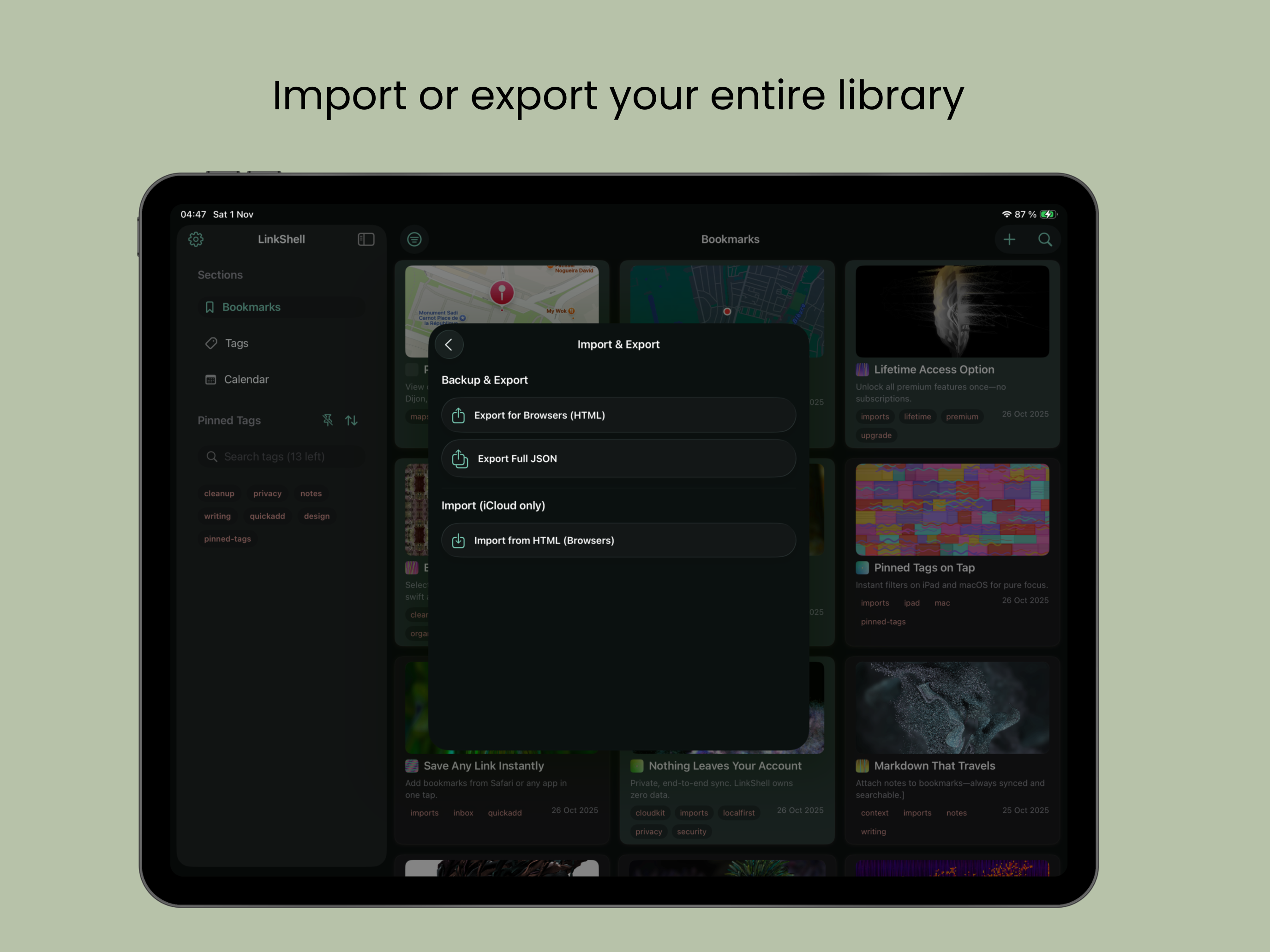 LinkShell iPad interface 9